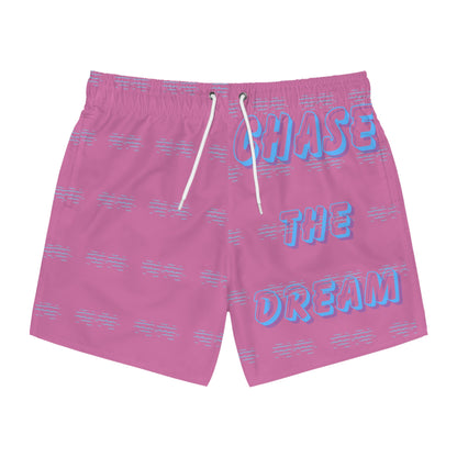Chase the Dream Pink Swim Trunks