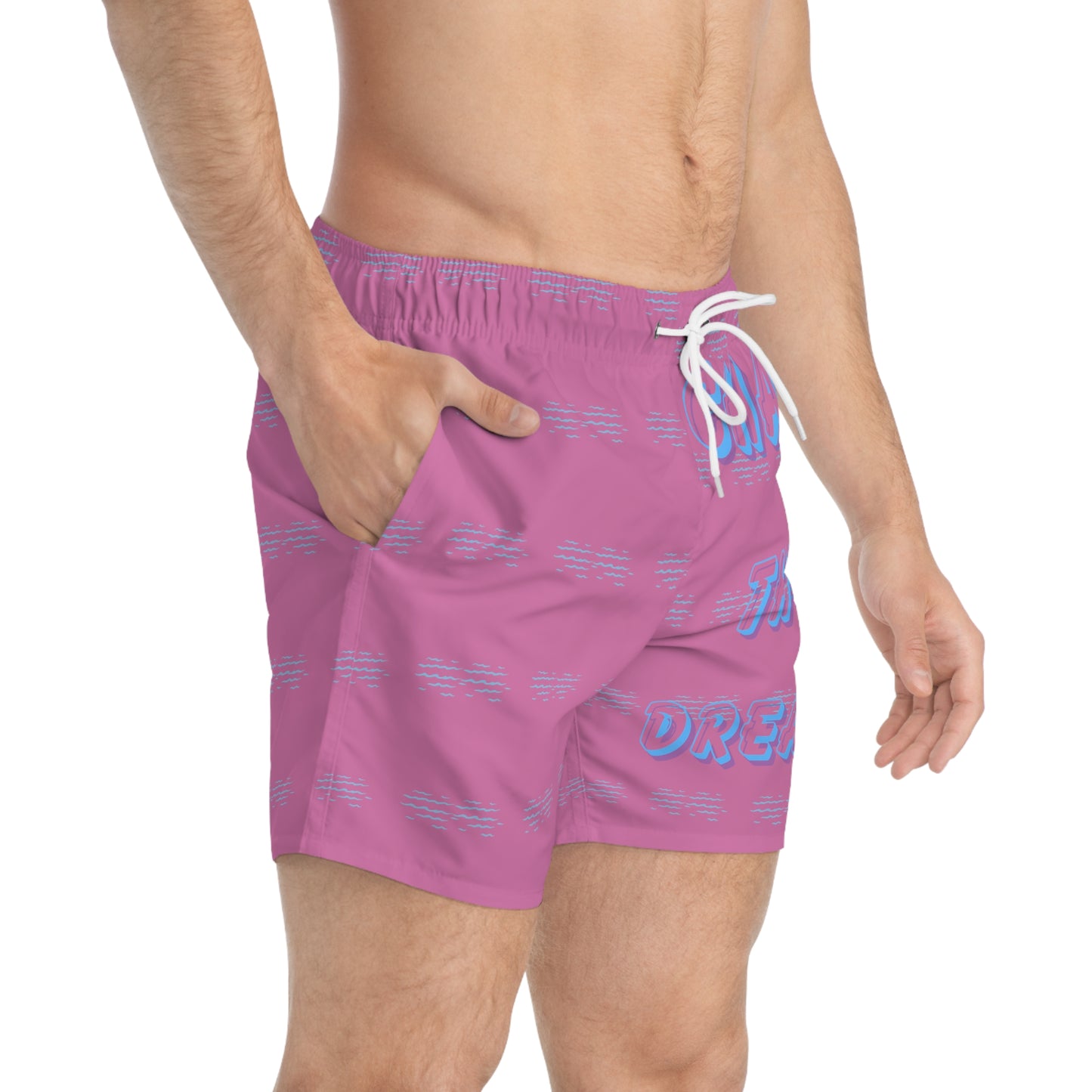 Chase the Dream Pink Swim Trunks