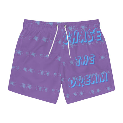 Chase the Dream Purple Swim Trunks