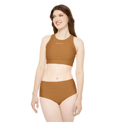 Sporty Bikini Set - Light Brown