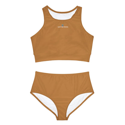 Sporty Bikini Set - Light Brown